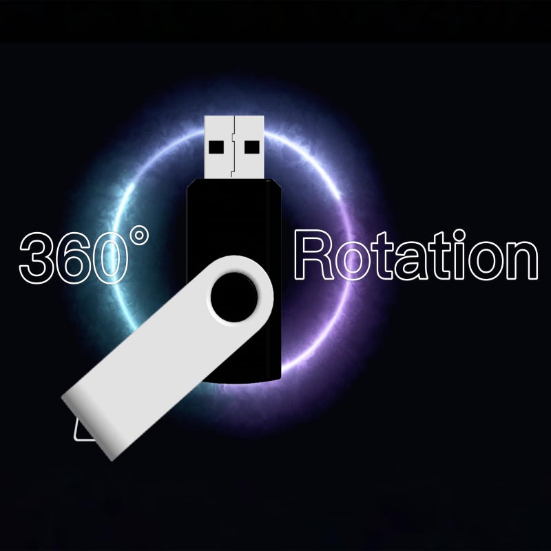 JBOS 4GB USB Flash Drive, Flash Stick 4 GB 10 Pack Memory Stick JBOS Swivel Thumb Drives Gig Stick USB2.0 Pen Drive for Fold Digital Date Storage, Zip Drive, Jump Drive, Disk Key, USB Stick, Mixed Colors - Image 5
